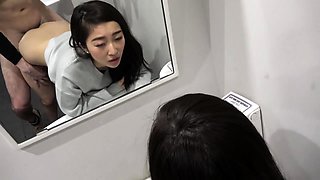 Sensuous Japanese teen feeds her lust for cock in the toilet