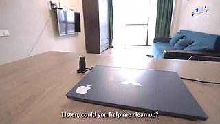 Cute russian stepsister POV sex