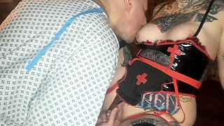 Evil Asylum Nurse Teaches Naughty Patient a Lesson
