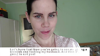 Giantess Anna Fucks in Front of Tiny Cuckold and Humiliates