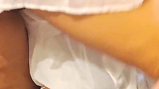 Bride Gets a Big Cock Creampie Riding Cowgirl with Her Big Ass and Hot Body