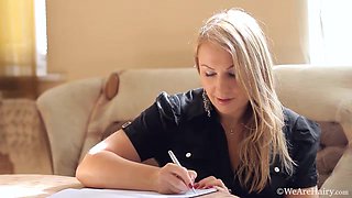 Luiza M finishes writing but finds time to enjoy - WeAreHairy