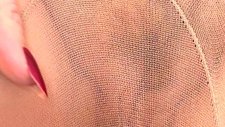 Stockings and Tights and a White Slutty Skirt. I Am a Filthy Slut