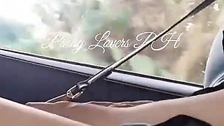 Pinay Teacher Fucked in the Car Lucky Fan Fucked