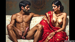 Desi indian husband big cock fucking his wife hardcore rough indian couple sex