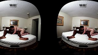 Incredible MILF interracial VR sex smutty clip
