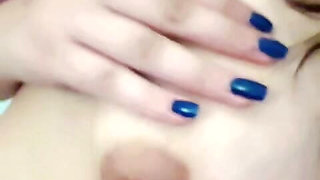 Desi girlfriend getting hot while video chat with boyfriend