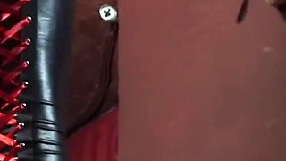 Red domina - slap slave