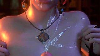 Cum Covered Triss Milks Your Cock with Her Fat Thicc Breasts