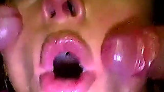 Ggg - Bukkake Party - Busty Brunette Gets Covered in Cum by Multiple Guys