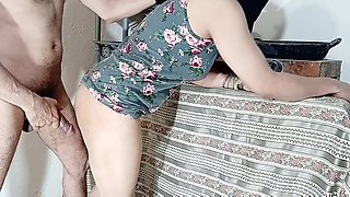 Punjabi Sexy Couple Fucking Pussy in Kitchen Horny Sex in Doggystyle with Loud Hot Moans