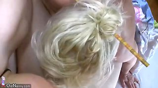 OldNanny Mature and old Granny and their boyfriend threesome