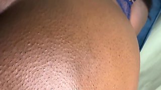 Thick Black Step Mom Wanted Some Help and Ended up with a Creampie