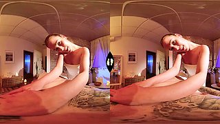 Massage with a Bonus - Alexis Crystal: Blowjob, Brunette  Pov VR Porn