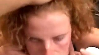 Intense audition for redhead