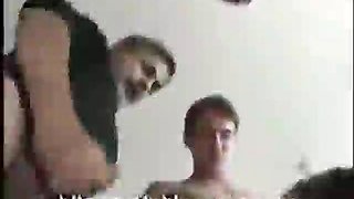 Asian sucks multiple cocks