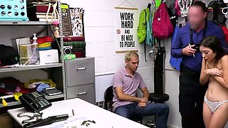 Gangbanging Latina pilfer in the backroom