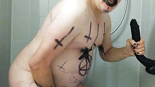 Satan Slave Takes A Delicious Urine Enema part 3