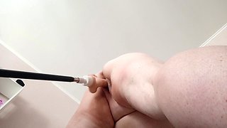 Horny Neighbor Has Fun with a Sex Machine