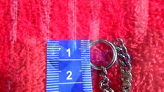 Japanese Wife Cervix insertion objects 2 vibrators and chain