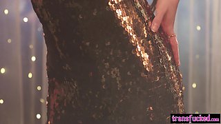 Glamorous teenager getting screwed by tranny