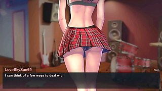 Wild cartoon fantasy featuring sexy undergarments and steamy anime hentai action
