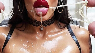 Hot Slave Hard Sex in Office, Curvy Woman with Big Tits Sucking Big Dick, Slave Woman