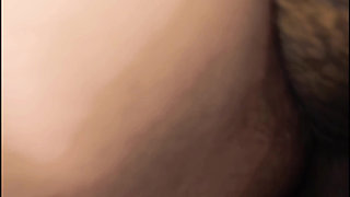 The Bull Makes the Beautiful Hairy Pussy Piss Between His Fingers and Fucks Her Deeply