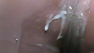 Non-stop Orgasms in My Boss's Office Shower and He Watches Me Squirt in Pantyhose