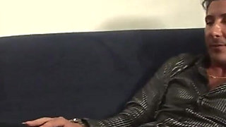 Blonde Bombshell in Lingerie Sucks and Rides Cock Wildly