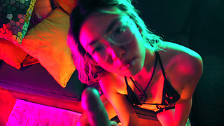 Goth Asian Cutie gets Railed and a huge cumshot - Themindoftommy