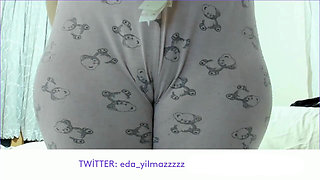 Camel Toe in Pajamas Close up