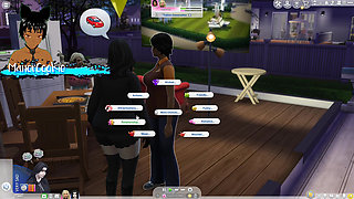 Sims 4 - Revisting the Sims and having a milf and a goth milf live together and have sex with different people