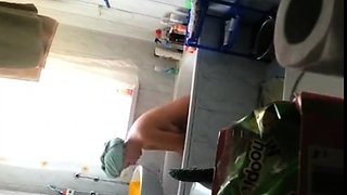 Stepmom in very intimate voyeur scenes