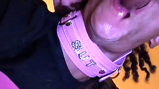 Sexy Submissive Ebony Slut Maddie X Gets Throat Fucked and Gags