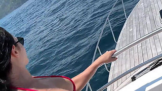 My Naughty Yacht Ride with Ass and Tits Teasing