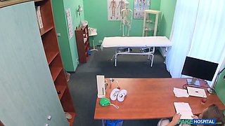 Hot latina black schoolgirl has a medical examination - faux hospital