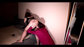 Brunette Pornstar Fucks and Eats Cum