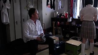 Asian girl giving blowjob licked in 69 fucked on the bed