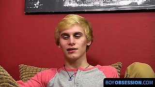 BoyObsession.com - Cooper Steel's smooth ass stretched by a massive toy for fun