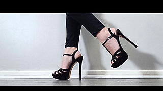 Stilettos and Bare Feet - Walking and Posing