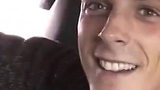 Sexy Beauty Gets a Wild Cumshot on the Backseat