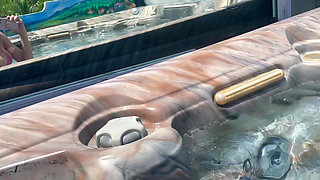 Italian Big Tits Artemisia Love Sexy POV Pussy Play in the Jacuzzi Horny and Wet