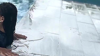 Sex in the Pool with a Big Ass MILF