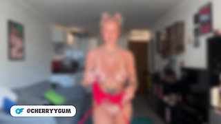 Micro Bikini Try-on Haul with british teen With BIG BOOBS