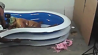 Behind the Scenes Back Yard Oil Wrestling