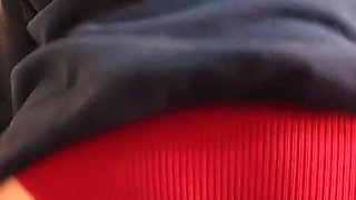 I Love to Make My Neighbor Horny by Rubbing My Ass Against His Cock