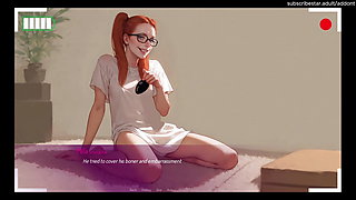 Mila teasing the courier - Mila AI v1.3.2b by aDDont - Animated Gameplay