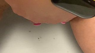 Hairy Pussy Pee and Accidentally Fart, Very Close up View 4K 60fps