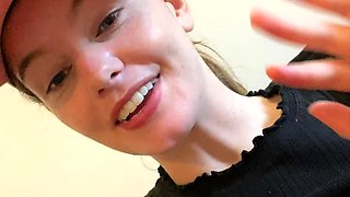 Cumshot amateur MILF suck and jerks dude in the bedroom